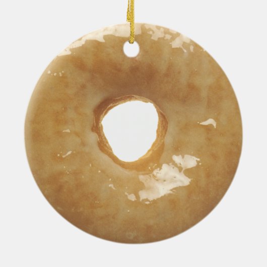 Glazed Donut Novelty Keramisch Ornament (Achterkant)