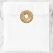 Glazed Donut Novelty Ronde Sticker (Tas)