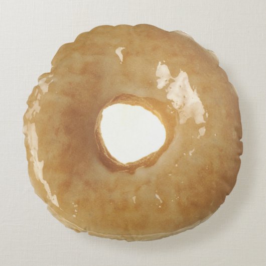 Glazed Donut Rond Kussen (Voorkant)