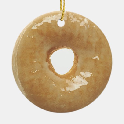 Glazed Donut Yummy Food Kerstmis Ornament (Voorkant)