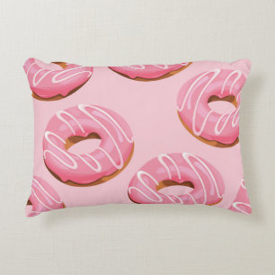 Glazed Donuts Naadloze Achtergrond Accent Kussen