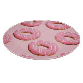 Glazed Donuts Naadloze Achtergrond Snijplank (Hoek)