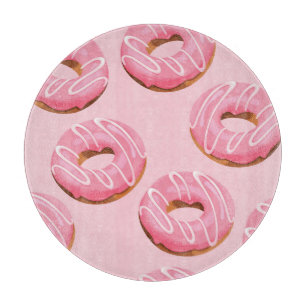 Glazed Donuts Naadloze Achtergrond Snijplank