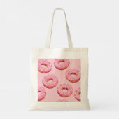 Glazed Donuts Naadloze Achtergrond Tote Bag (Achterkant)
