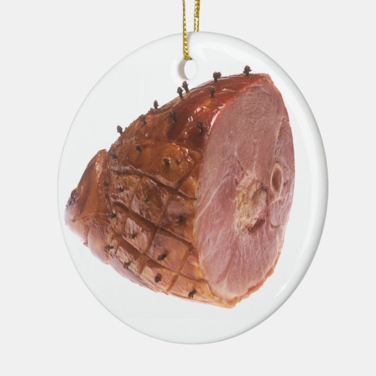 Glazed Ham Keramisch Ornament (Links)