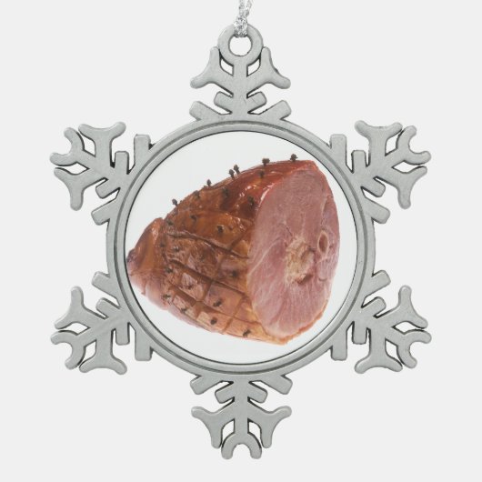 Glazed Ham Tin Sneeuwvlok Ornament (Voorkant)