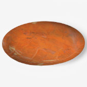 Glazed Terracotta Faux Finish Papieren Bordje (Gekanteld)