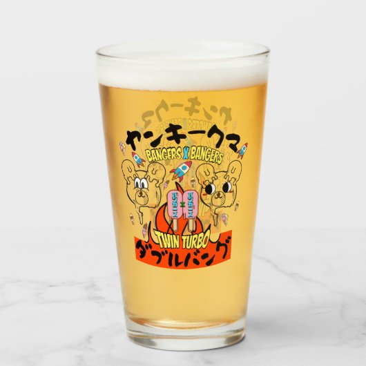 Glazen beker (Voorkant gevuld)