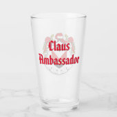 Glazen beker - Claus Ambassadeur (Achterkant)