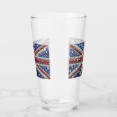 Glazen beker met Britse kleuren (Rechts)