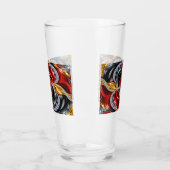 Glazen beker met Duitse kleuren (Links)