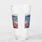 Glazen beker met Franse kleuren (Rechts)