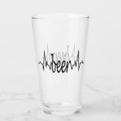 Glazen beker voor bierliefhebbers (Achterkant)