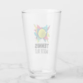 Glazen Bekerkunst - Tennis binnenstebuiten (Achterkant)