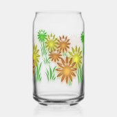 Glazen Blik - 3D Neon Bloemen (Achterkant)