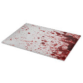 Glazen bloedplaatje Vampier Gothic Horror Snijplank (Hoek)