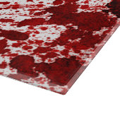 Glazen bloedplaatje Vampier Gothic Horror Snijplank (Hoek)