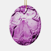 Glazen Bloem Paarse Ornament (Rechts)