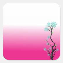 Glazen bloemen 2 Sticker