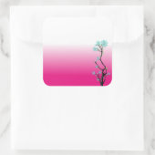 Glazen bloemen 2 Sticker (Tas)