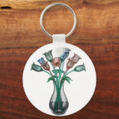 Glazen bloemen sleutelhanger (Achterkant)