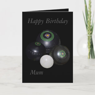 Glazen Bowls, Happy Birthday Mum Wenskaart Kaart
