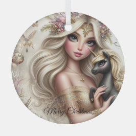 Glazen exquise kerstversiering, betoverend glas ornament