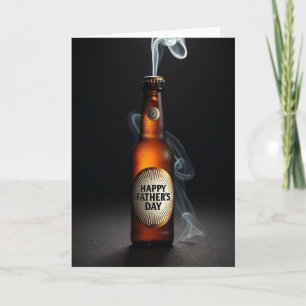 Glazen Fles Vaderdag Kaart