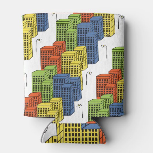 Glazen flessen, Abstract patroonontwerp. Blikjeskoeler (Achterkant)