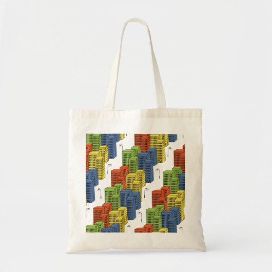 Glazen flessen, Abstract patroonontwerp. Tote Bag (Voorkant)