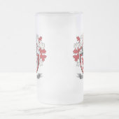 Glazen gezinscrest matglas bierpul (Center)