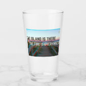 glazen glitglas (Voorkant)