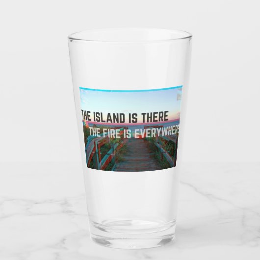 glazen glitglas (Voorkant)