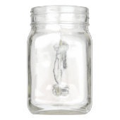 Glazen half vol en half leeg mason jar (Links)