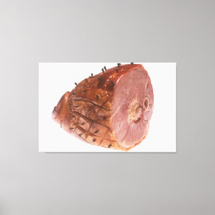 Glazen ham canvas afdruk
