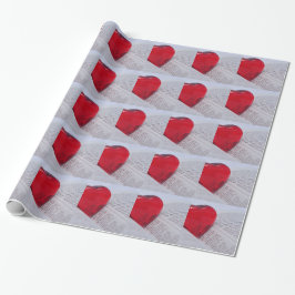 Glazen hart in bijbel cadeaupapier