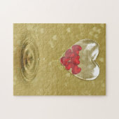 Glazen Hart Romantisch Design Legpuzzel (Horizontaal)