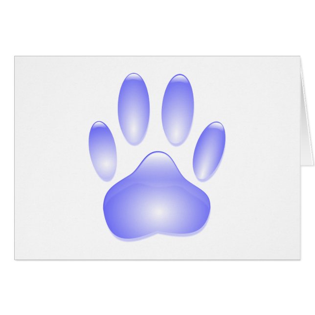 Glazen hondenpootafdruk (Voorkant Horizontaal)