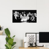 GLAZEN HOOG BIJ SPEAKEASY c. 1929 Poster (Thuiskantoor)