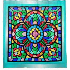 GLAZEN IN LOOD AFBEELDINGEN DOUCHEGORDIJN