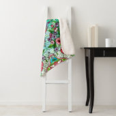 Glazen in lood bloemontwerp sherpa deken (In situ)