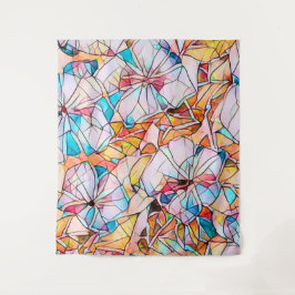 Glazen in lood overvallen wandkleed