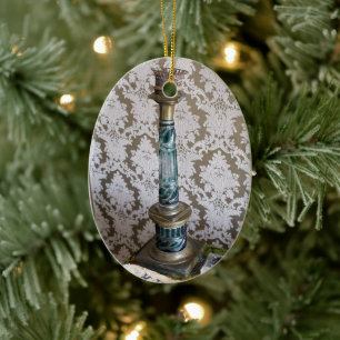 glazen kaarthouder keramisch ornament