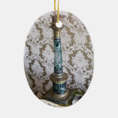  glazen kaarthouder keramisch ornament (Achterkant)