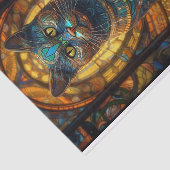 Glazen kat tissuepapier (Detail)