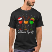 glazen kerstkraltjes met kerstmis t-shirt (Voorkant)