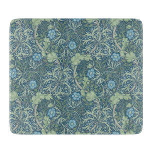 Glazen keukenkamer : WILLIAM MORRIS : bloem Snijplank
