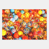 Glazen knikkers  old school kleurrijk inpakpapier vel (Voorkant 2)