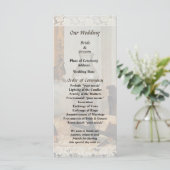 Glazen lamp en stereopticon-huwelijksprogramma programma (Staand voorkant)