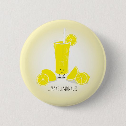 Glazen limonadeglas | Button (Voorkant)